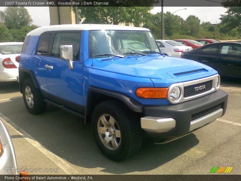 Voodoo Blue / Dark Charcoal 2007 Toyota FJ Cruiser 4WD