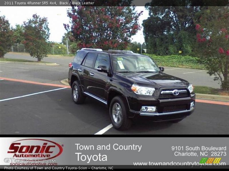 Black / Black Leather 2011 Toyota 4Runner SR5 4x4