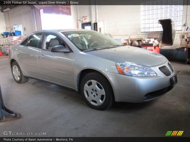 Liquid Silver Metallic / Ebony 2006 Pontiac G6 Sedan