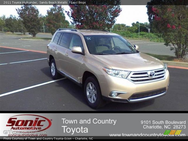 Sandy Beach Metallic / Sand Beige 2011 Toyota Highlander