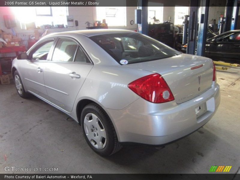 Liquid Silver Metallic / Ebony 2006 Pontiac G6 Sedan