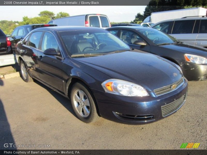 Imperial Blue Metallic / Ebony Black 2008 Chevrolet Impala LT