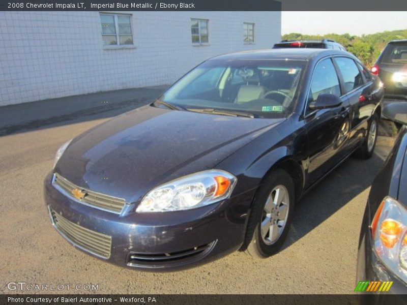 Imperial Blue Metallic / Ebony Black 2008 Chevrolet Impala LT