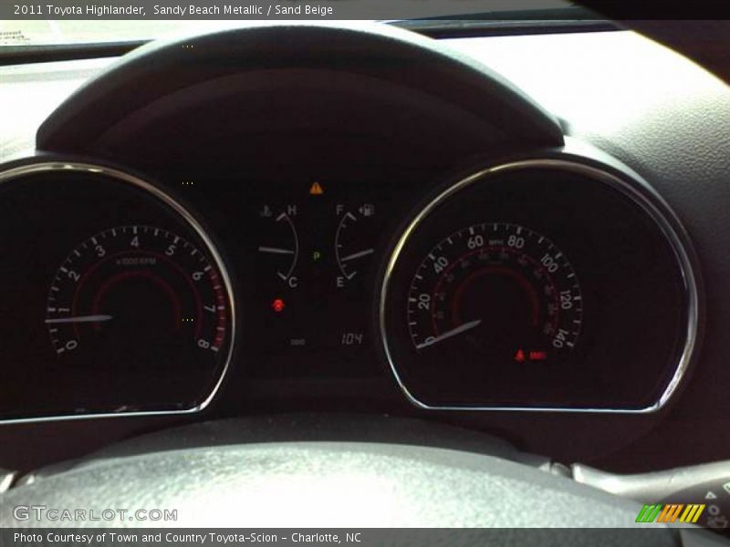Sandy Beach Metallic / Sand Beige 2011 Toyota Highlander