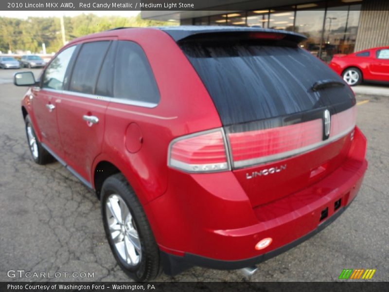Red Candy Metallic / Medium Light Stone 2010 Lincoln MKX AWD