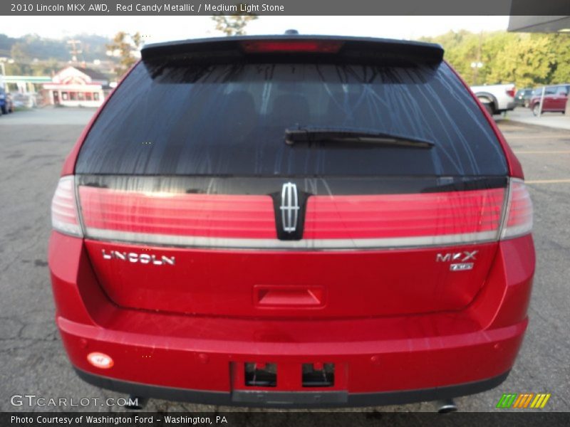 Red Candy Metallic / Medium Light Stone 2010 Lincoln MKX AWD