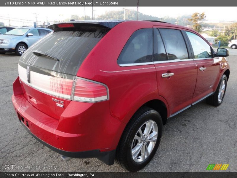 Red Candy Metallic / Medium Light Stone 2010 Lincoln MKX AWD