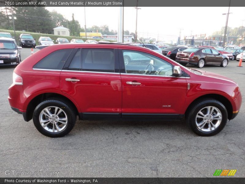 Red Candy Metallic / Medium Light Stone 2010 Lincoln MKX AWD