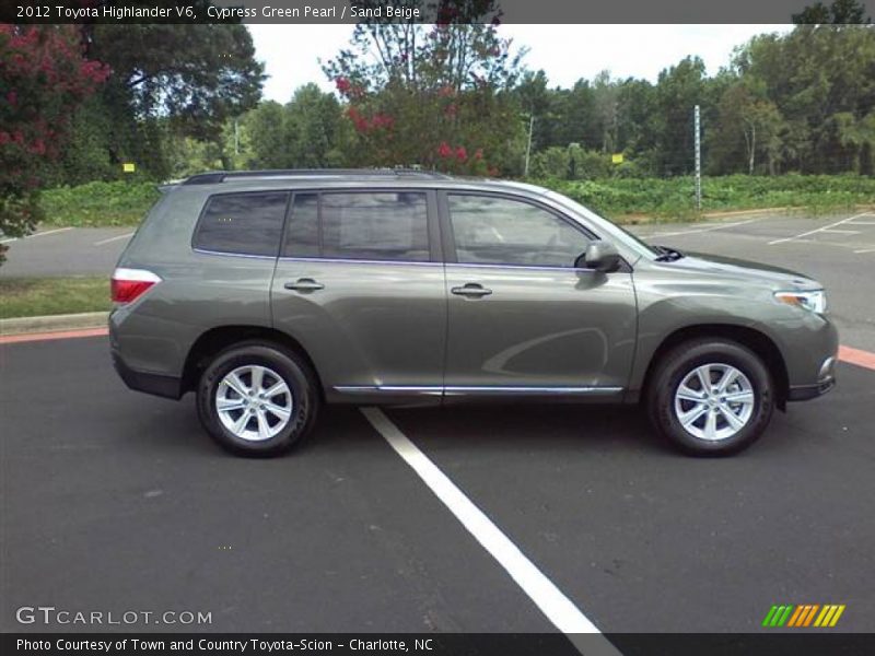 Cypress Green Pearl / Sand Beige 2012 Toyota Highlander V6