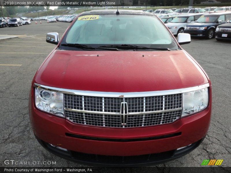 Red Candy Metallic / Medium Light Stone 2010 Lincoln MKX AWD