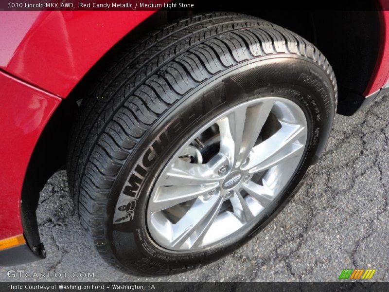 Red Candy Metallic / Medium Light Stone 2010 Lincoln MKX AWD