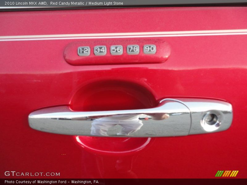 Red Candy Metallic / Medium Light Stone 2010 Lincoln MKX AWD