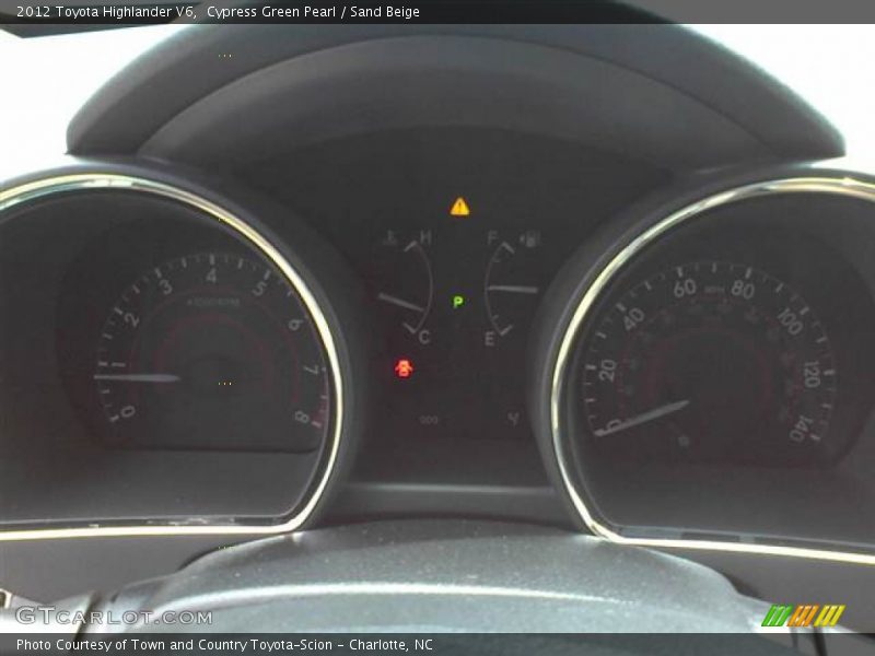 Cypress Green Pearl / Sand Beige 2012 Toyota Highlander V6