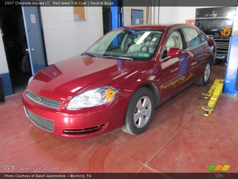 Red Jewel Tint Coat / Neutral Beige 2007 Chevrolet Impala LT
