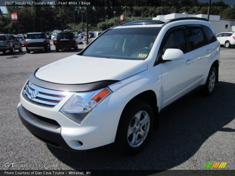 Pearl White / Beige 2007 Suzuki XL7 Luxury AWD