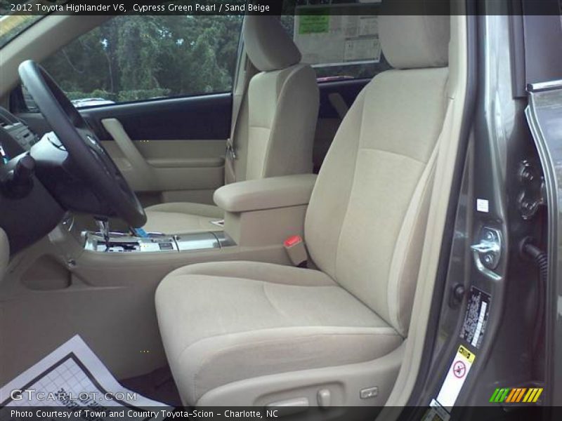 Cypress Green Pearl / Sand Beige 2012 Toyota Highlander V6