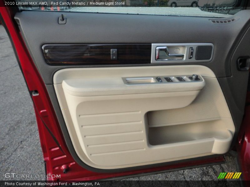 Red Candy Metallic / Medium Light Stone 2010 Lincoln MKX AWD