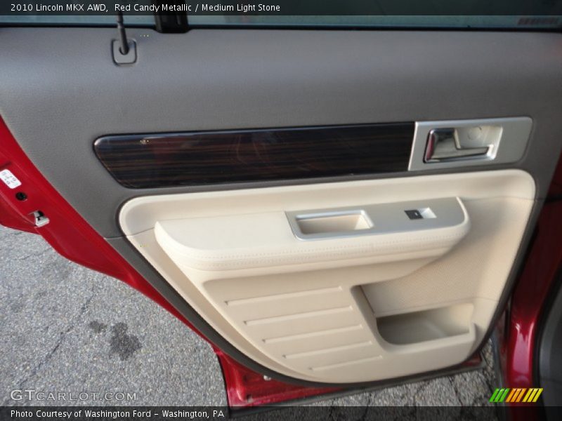 Red Candy Metallic / Medium Light Stone 2010 Lincoln MKX AWD