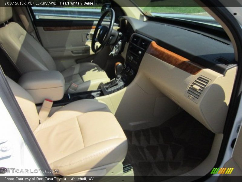 Pearl White / Beige 2007 Suzuki XL7 Luxury AWD