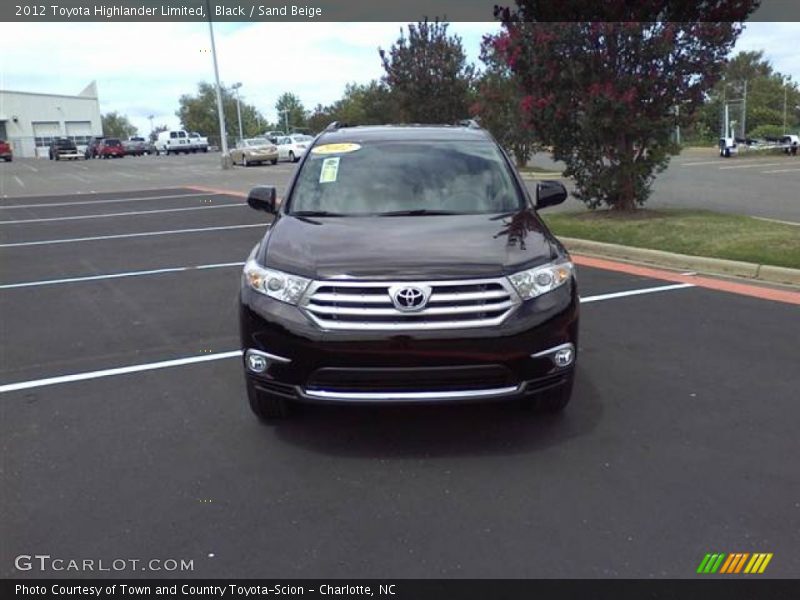 Black / Sand Beige 2012 Toyota Highlander Limited