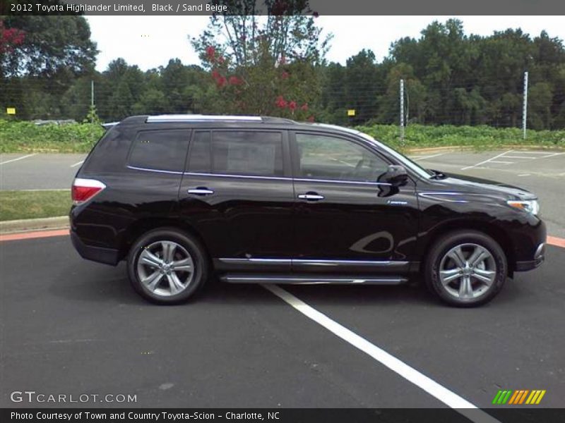 Black / Sand Beige 2012 Toyota Highlander Limited