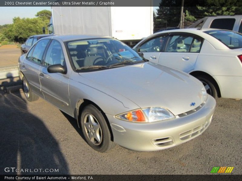 Ultra Silver Metallic / Graphite 2001 Chevrolet Cavalier Sedan