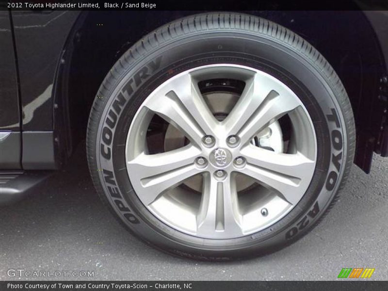 Black / Sand Beige 2012 Toyota Highlander Limited