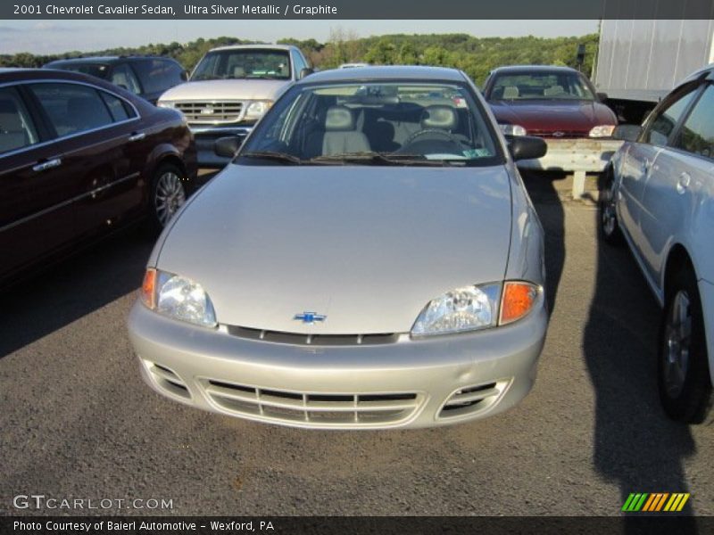 Ultra Silver Metallic / Graphite 2001 Chevrolet Cavalier Sedan