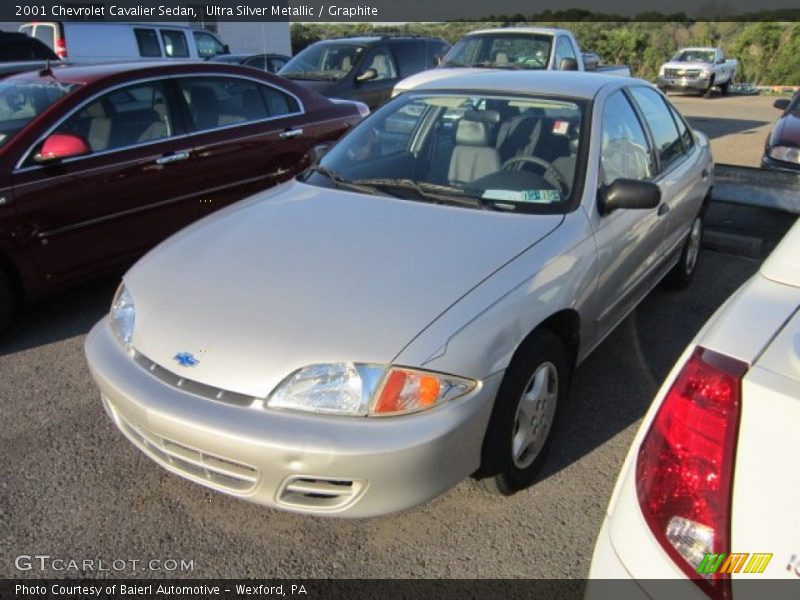 Ultra Silver Metallic / Graphite 2001 Chevrolet Cavalier Sedan