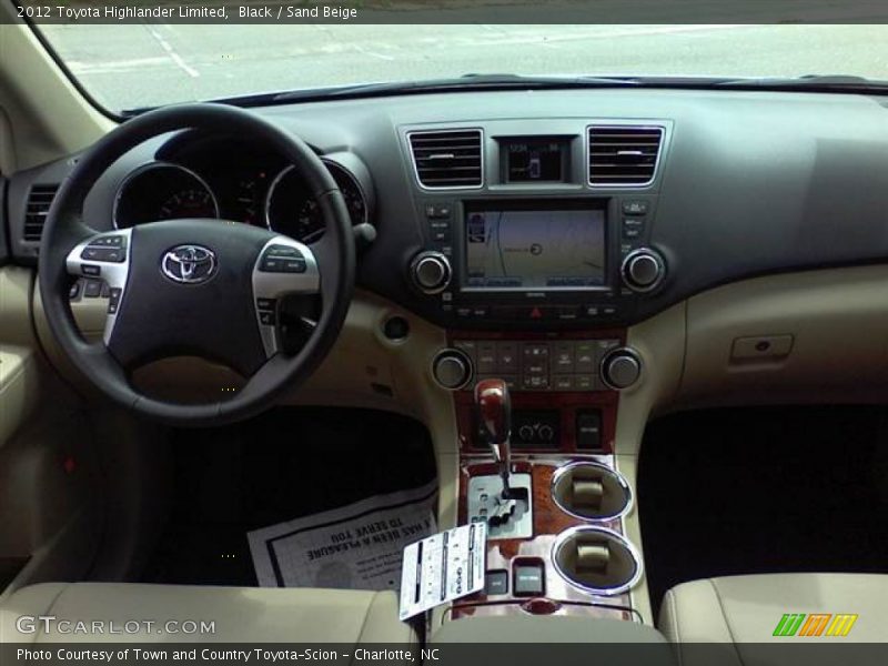 Black / Sand Beige 2012 Toyota Highlander Limited