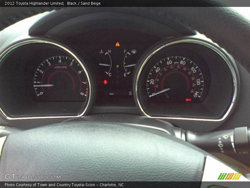 Black / Sand Beige 2012 Toyota Highlander Limited