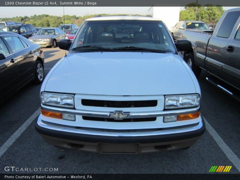 Summit White / Beige 1999 Chevrolet Blazer LS 4x4