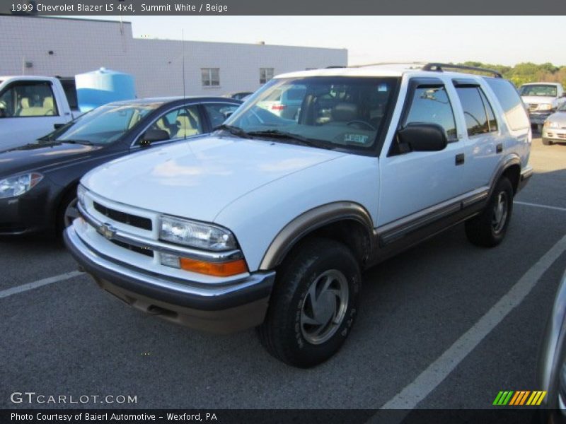 Summit White / Beige 1999 Chevrolet Blazer LS 4x4
