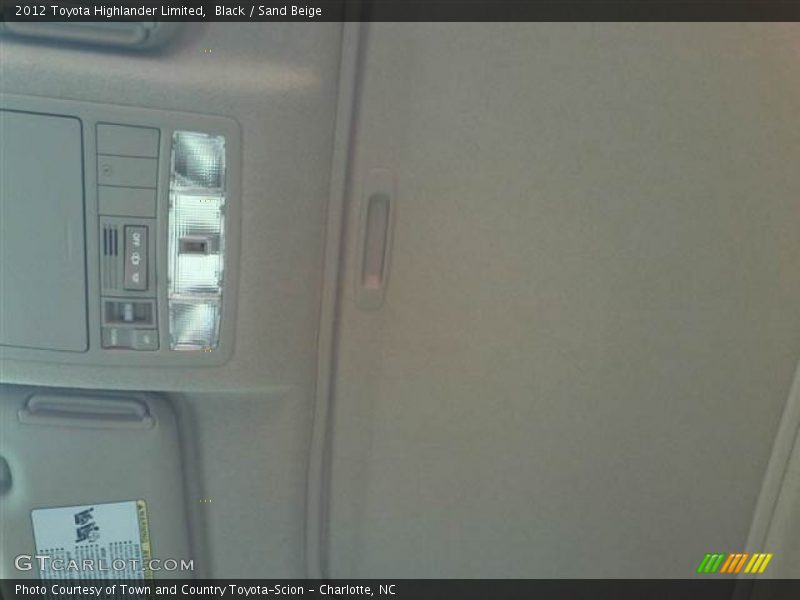 Black / Sand Beige 2012 Toyota Highlander Limited