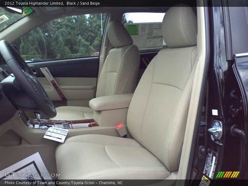Black / Sand Beige 2012 Toyota Highlander Limited