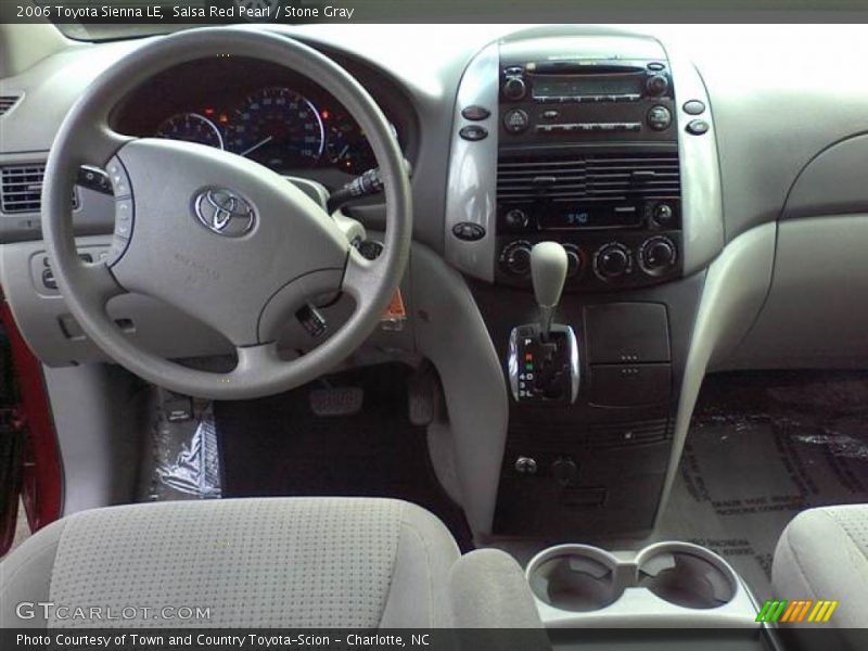 Salsa Red Pearl / Stone Gray 2006 Toyota Sienna LE
