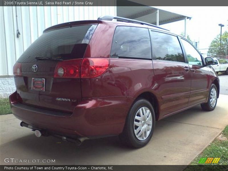 Salsa Red Pearl / Stone Gray 2006 Toyota Sienna LE