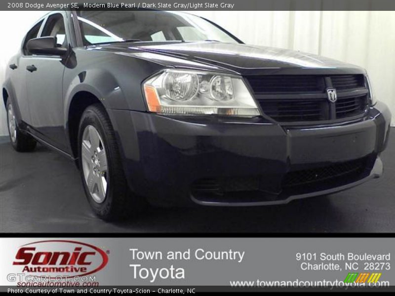 Modern Blue Pearl / Dark Slate Gray/Light Slate Gray 2008 Dodge Avenger SE