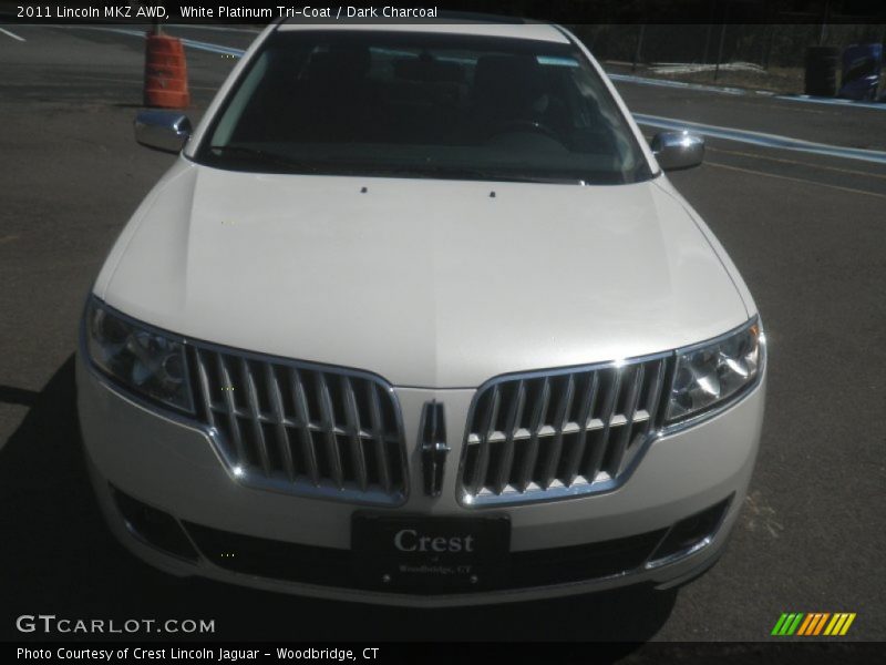 White Platinum Tri-Coat / Dark Charcoal 2011 Lincoln MKZ AWD