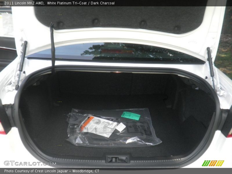 White Platinum Tri-Coat / Dark Charcoal 2011 Lincoln MKZ AWD