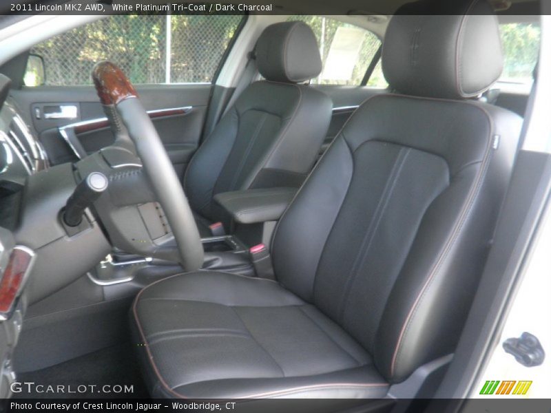 White Platinum Tri-Coat / Dark Charcoal 2011 Lincoln MKZ AWD