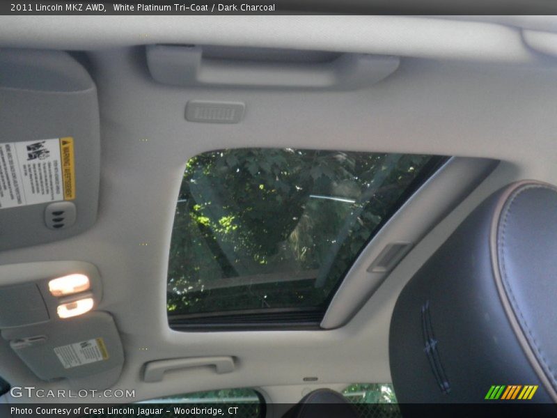 White Platinum Tri-Coat / Dark Charcoal 2011 Lincoln MKZ AWD