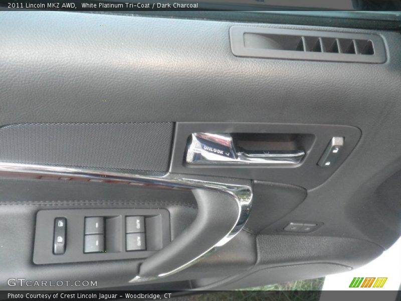 White Platinum Tri-Coat / Dark Charcoal 2011 Lincoln MKZ AWD