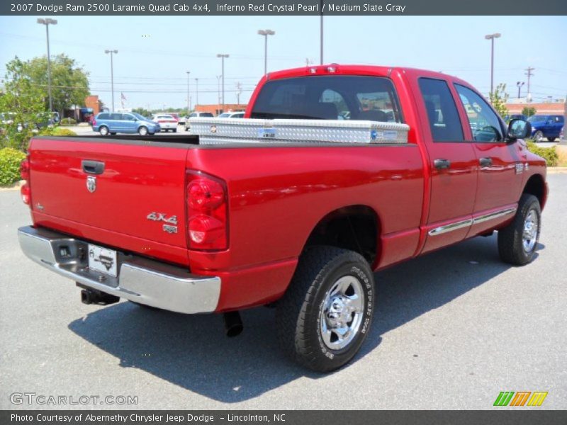 Inferno Red Crystal Pearl / Medium Slate Gray 2007 Dodge Ram 2500 Laramie Quad Cab 4x4