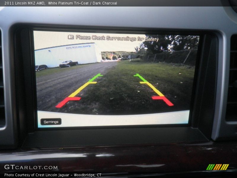 White Platinum Tri-Coat / Dark Charcoal 2011 Lincoln MKZ AWD
