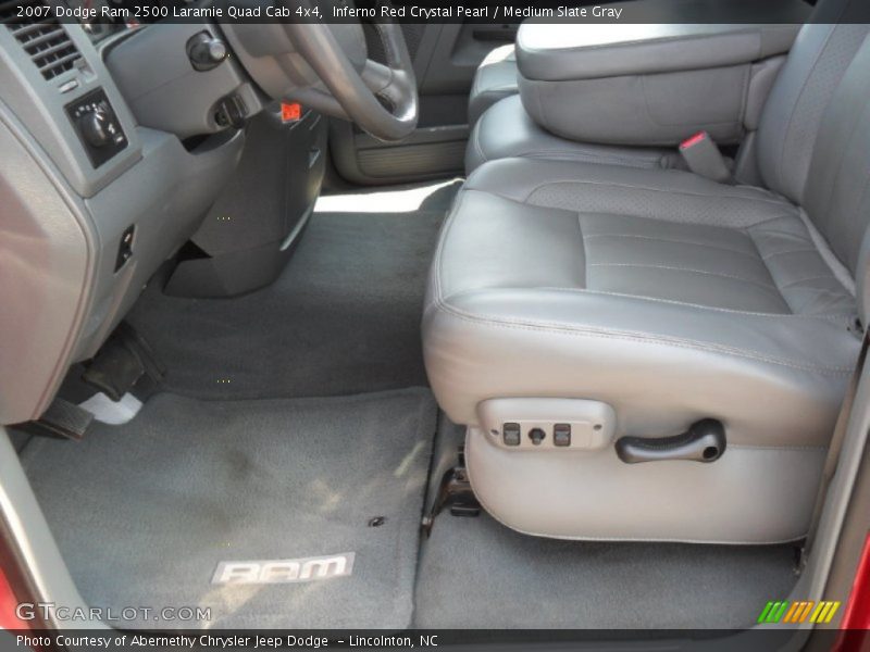Inferno Red Crystal Pearl / Medium Slate Gray 2007 Dodge Ram 2500 Laramie Quad Cab 4x4