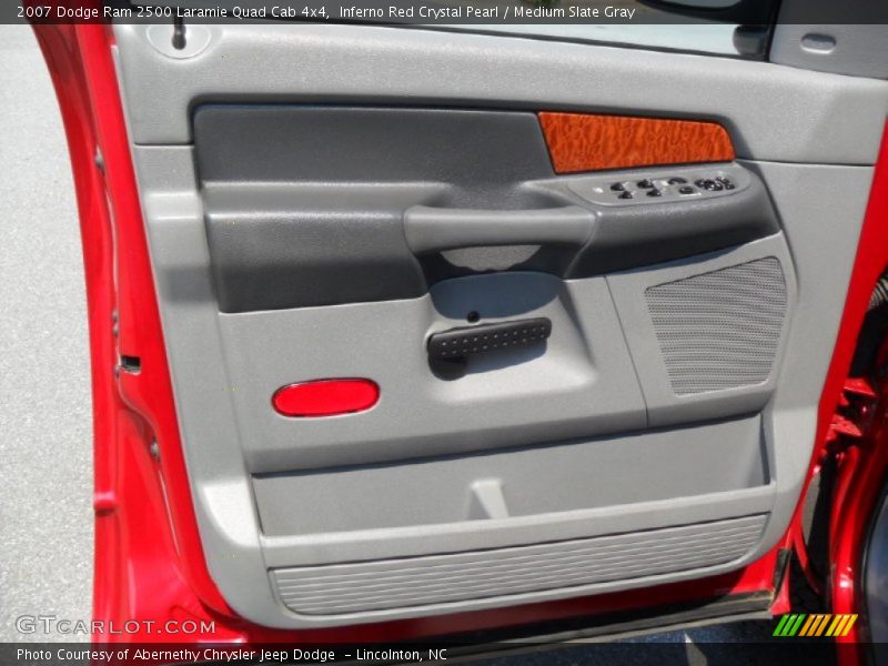 Inferno Red Crystal Pearl / Medium Slate Gray 2007 Dodge Ram 2500 Laramie Quad Cab 4x4