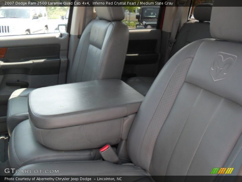 Inferno Red Crystal Pearl / Medium Slate Gray 2007 Dodge Ram 2500 Laramie Quad Cab 4x4