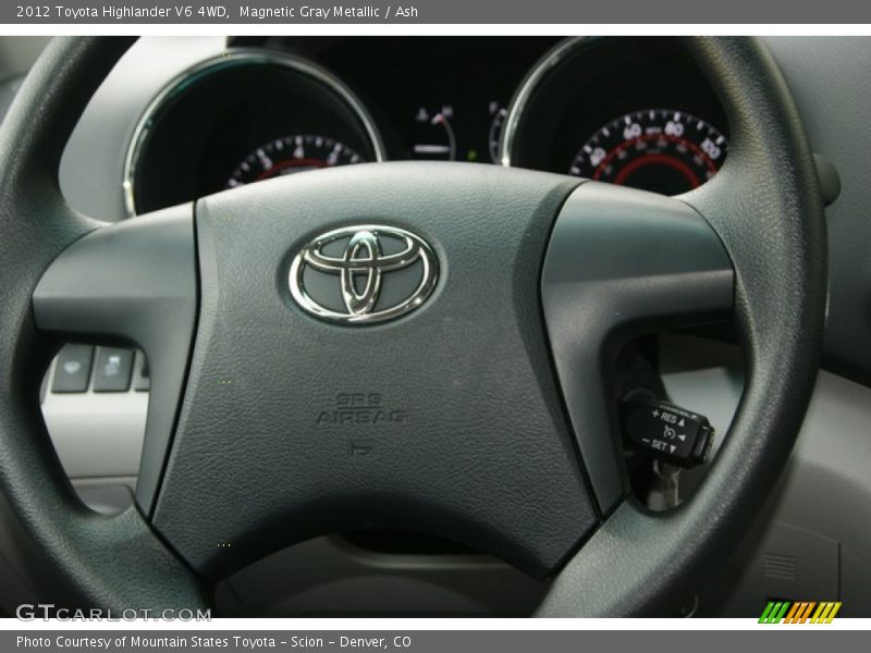 Magnetic Gray Metallic / Ash 2012 Toyota Highlander V6 4WD