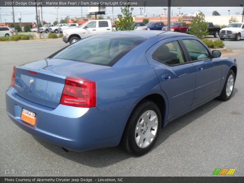 Marine Blue Pearl / Dark Slate Gray/Light Graystone 2007 Dodge Charger